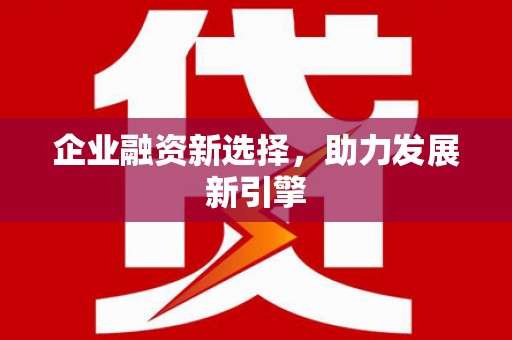 大厂企业融资新选择，助力发展新引擎