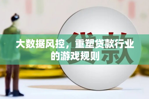 大厂大数据风控，重塑贷款行业的游戏规则