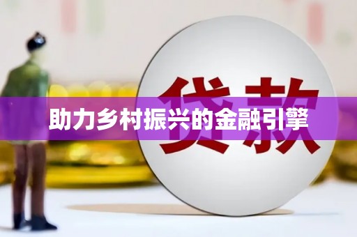 大厂助力乡村振兴的金融引擎