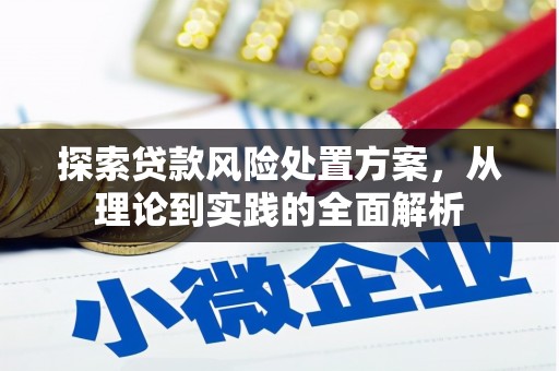 大厂探索贷款风险处置方案，从理论到实践的全面解析