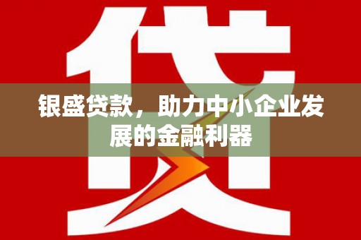 大厂银盛贷款，助力中小企业发展的金融利器