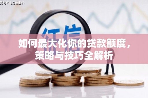 大厂如何最大化你的贷款额度，策略与技巧全解析