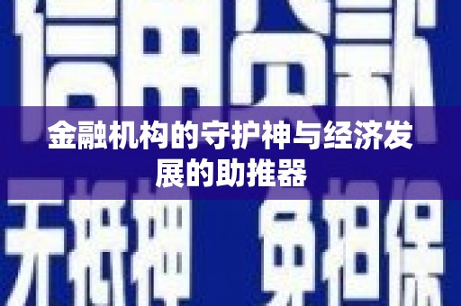 大厂金融机构的守护神与经济发展的助推器
