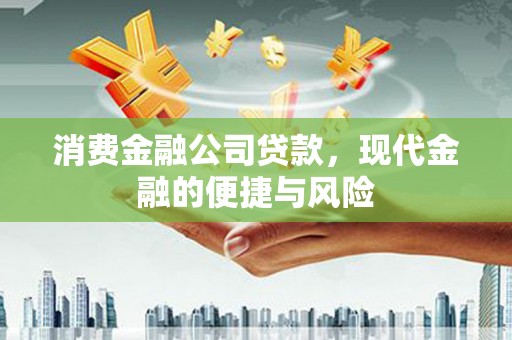 大厂消费金融公司贷款，现代金融的便捷与风险