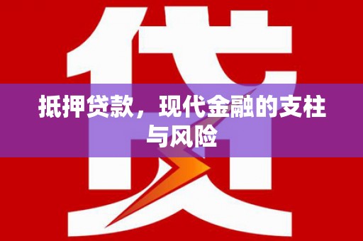 大厂抵押贷款，现代金融的支柱与风险